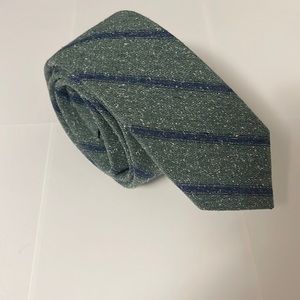 Green and Blue Striped Tie